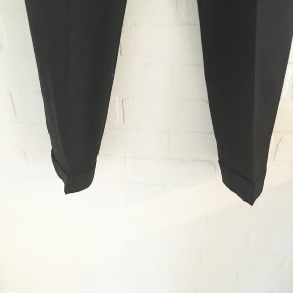 Club Monaco Women’s Trousers Ankle Pants Darted Pockets Tropical Wool Black 00 - Picture 6 of 13